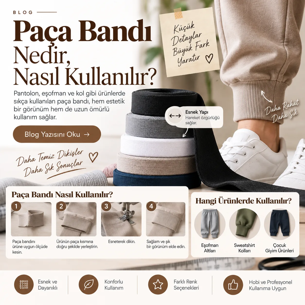 Paça Bandı Nedir, Nasıl Kullanılır? Ütüyle Pantolon Paçası Kısaltma Rehberi